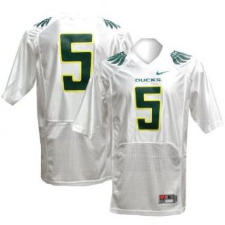 NCAA Nike Oregon Ducks #5 Twill Football Jersey   White (XX Large)  Sports & Outdoors