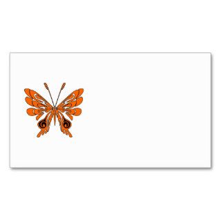 Flame Tattoo Butterfly Business Card Template