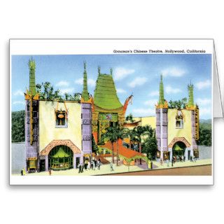 Graumans Chinese Theater Card