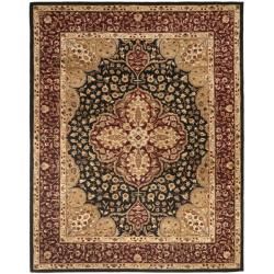 Handmade Persian Legend Black/ Red Wool Rug (7'6 x 9'6) Safavieh 7x9   10x14 Rugs