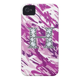 "H" Diamond Bling iPhone 4 "Barely There" Case iPhone 4 Cover