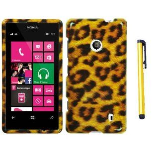 Hard Plastic Snap on Cover Fits Nokia 521 Lumia Zebra Skin + A Gold Color Stylus/Pen T Mobile Cell Phones & Accessories