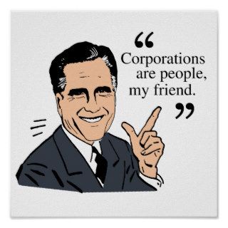 Mitt Romney Quotes color Poster
