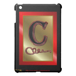 "C" C Monogram Letter C Initial surname christian Case For The iPad Mini