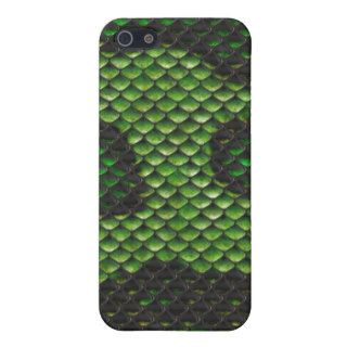 Printed Fake Green Snake Skin Camo Style Design Covers For iPhone 5