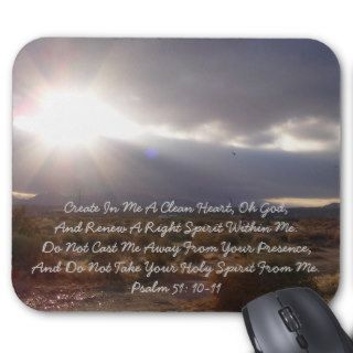 Sunrise/ Psalm 51 10 11 Mousepad