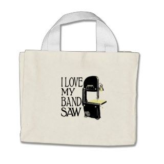 I Love My Bandsaw Tote Bags
