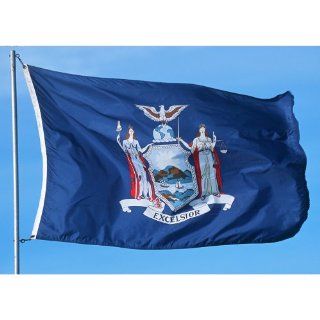 Allied Flag Outdoor Nylon State Flag, New York, 4 Foot by 6 Foot  Patio, Lawn & Garden