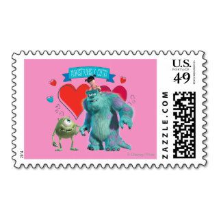 Valentine's Day   Monsters Inc. Postage Stamp
