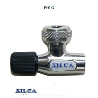 Silca Eolo Co2 Aluminum Bicycle Tire Inflator Head   22gr presta w/Schrader Adapter   PA00041  Sporting Goods  Sports & Outdoors