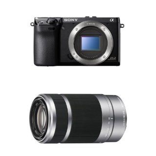 Sony NEX 7 24.3 MP Compact Interchangeable Lens Camera and E 55 210mm F4.5 6.3 Lens Bundle  Digital Slr Camera Bundles  Camera & Photo