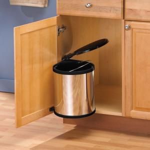 Knape & Vogt 10.875 in. x 10.875 in. x 12.938 in. In Cabinet Pivot Out Trash Can TM 13 R C