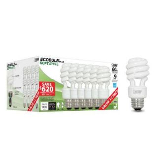 Feit Electric 60W Equivalent Soft White (2700K) Spiral CFL Light Bulb (12 Pack) ESL13T/12