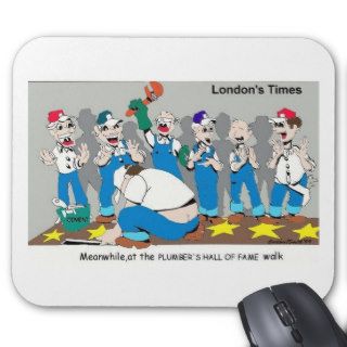 Plumber Hall Of Fame Funny Gifts Tees Collectibles Mouse Pads