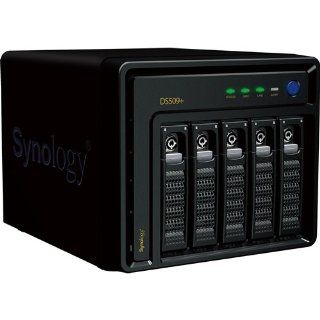 Synology Disk Station 5 Bay (Diskless) Network Attached Storage DS509+ (Black) Electronics