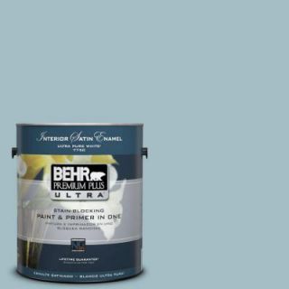 BEHR Premium Plus Ultra 1 Gal. #PPU13 11 Clear Vista Satin Enamel Interior Paint 775001