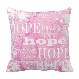 Holiday Hope Breast Cancer Pillow