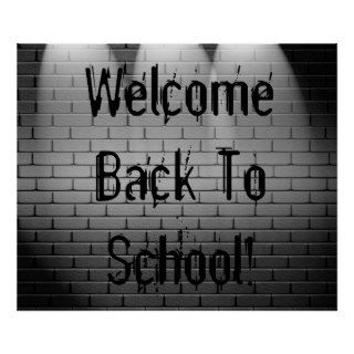 Welcome Back To School Poster Print Sign