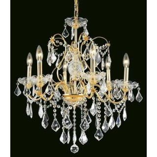 By REGENCY   St. Francis Collection 24k Gold Plated Finish Chandelier    