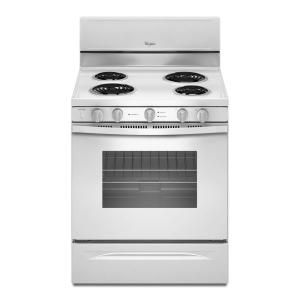 Whirlpool 4.8 cu. ft. Electric Range with Self Cleaning Oven in White WFC340S0AW