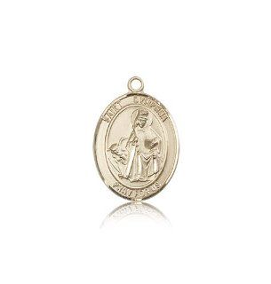 JewelsObsession's 14K Gold St. Dymphna Medal Pendants Jewelry
