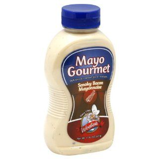 Woeber's Mayo Gourmet Smoky Bacon Mayonnaise 11fl.oz (Pack of 6)  Mustard Spices And Herbs  Grocery & Gourmet Food