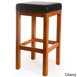 Lexington Solid Beech Wood and Leatherette Barstool Bar Stools