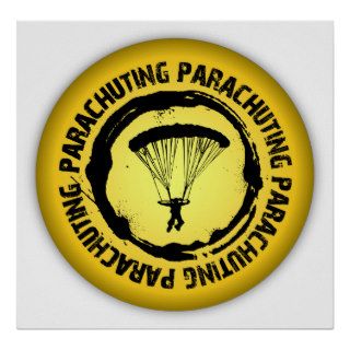 Nice Parachuting Seal Print