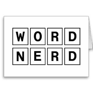 Word Nerd Cards