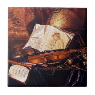 Musical Instruments Painting Tile