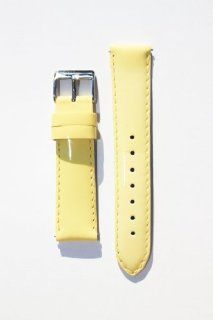 16mm Yellow Patent Leather Watchband with Quick Release Pins Michele Style Watches
