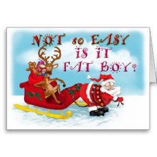 Funny Santa Clause Greeting Card