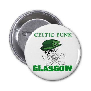 Celtic Punk Glasgow button