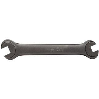 Martin 530 High Carbon Steel 3/8" x 1/2" Opening Set Screw Wrench, 5 3/4" Overall Length, Industrial Black Finish Open End Wrenches