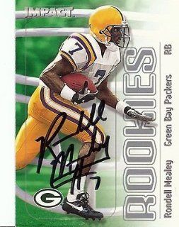 Rondell Mealey 2000 Impact Autograph RC #42 Packers LSU Sports Collectibles