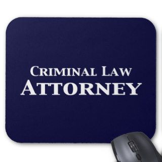 Criminal Law Attorney Gifts Mousepads