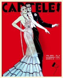 12"x18" Cuban poster"Elegant Couple dancing Tango in 1935 Argentina.530.   Prints