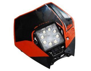 LED Insert KTM Head Light Lamp Supermoto Dual Sport 250 Lens 450 530 XC EXC XCW Automotive