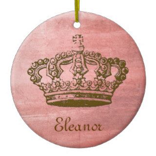 Vintage French Crown Personalized Ornament