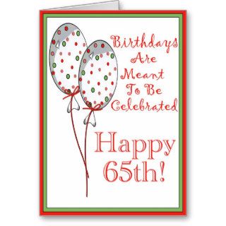 Happy 65th birthday card