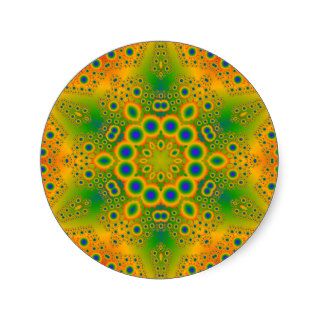 Psychedelic Radial Pattern Stickers