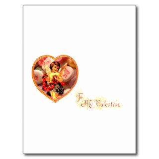 Cupid Comes Bearing Flowers & Candy (Vintage Valen Post Cards