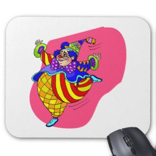 Dancing Fat CLown Mouse Pad