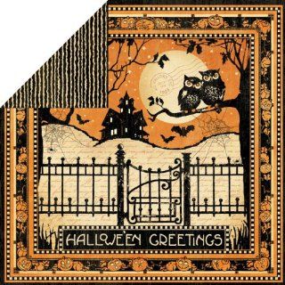 Graphic 45   Happy Haunting Collection   Halloween   12 x 12 Double Sided Paper   Friday Night Toys & Games
