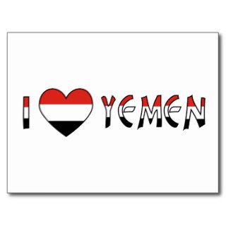 I Love Yemen Post Cards