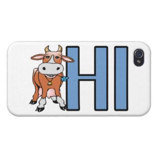 Cow Says Hi iPhone 4 Case