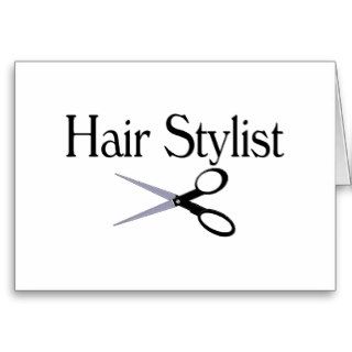Hair Stylist Scissors Greeting Cards