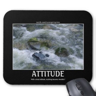 ATTITUDE River Rapids Motivational Mousepad