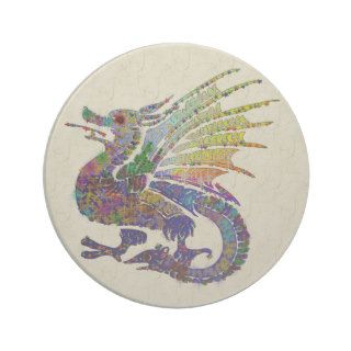 Jeweled Dragon Beverage Coaster