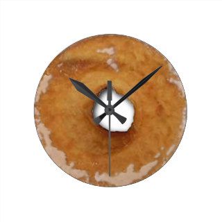 Funny Doughnut Junk Food Kitchen Clock